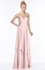 ColsBM Allison Pastel Pink Gorgeous Sleeveless Zip up Floor Length Ruching Bridesmaid Dresses