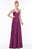 ColsBM Allison Raspberry Gorgeous Sleeveless Zip up Floor Length Ruching Bridesmaid Dresses