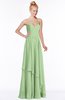 ColsBM Allison Sage Green Gorgeous Sleeveless Zip up Floor Length Ruching Bridesmaid Dresses