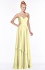 ColsBM Allison Soft Yellow Gorgeous Sleeveless Zip up Floor Length Ruching Bridesmaid Dresses