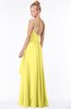 ColsBM Allison Yellow Iris Gorgeous Sleeveless Zip up Floor Length Ruching Bridesmaid Dresses