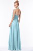 ColsBM Jade Aqua Glamorous Fit-n-Flare Halter Sleeveless Floor Length Bridesmaid Dresses