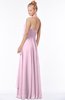 ColsBM Jade Baby Pink Glamorous Fit-n-Flare Halter Sleeveless Floor Length Bridesmaid Dresses