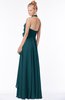 ColsBM Jade Blue Green Glamorous Fit-n-Flare Halter Sleeveless Floor Length Bridesmaid Dresses