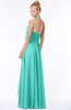 ColsBM Jade Blue Turquoise Glamorous Fit-n-Flare Halter Sleeveless Floor Length Bridesmaid Dresses