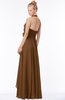 ColsBM Jade Brown Glamorous Fit-n-Flare Halter Sleeveless Floor Length Bridesmaid Dresses