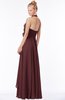 ColsBM Jade Burgundy Glamorous Fit-n-Flare Halter Sleeveless Floor Length Bridesmaid Dresses
