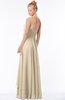 ColsBM Jade Champagne Glamorous Fit-n-Flare Halter Sleeveless Floor Length Bridesmaid Dresses