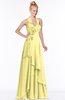 ColsBM Jade Daffodil Glamorous Fit-n-Flare Halter Sleeveless Floor Length Bridesmaid Dresses