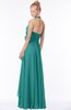 ColsBM Jade Emerald Green Glamorous Fit-n-Flare Halter Sleeveless Floor Length Bridesmaid Dresses