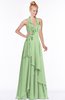 ColsBM Jade Gleam Glamorous Fit-n-Flare Halter Sleeveless Floor Length Bridesmaid Dresses