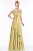 ColsBM Jade Gold Glamorous Fit-n-Flare Halter Sleeveless Floor Length Bridesmaid Dresses