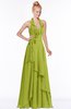 ColsBM Jade Green Oasis Glamorous Fit-n-Flare Halter Sleeveless Floor Length Bridesmaid Dresses