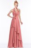 ColsBM Jade Lantana Glamorous Fit-n-Flare Halter Sleeveless Floor Length Bridesmaid Dresses