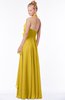 ColsBM Jade Lemon Curry Glamorous Fit-n-Flare Halter Sleeveless Floor Length Bridesmaid Dresses