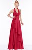 ColsBM Jade Lollipop Glamorous Fit-n-Flare Halter Sleeveless Floor Length Bridesmaid Dresses
