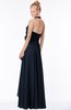 ColsBM Jade Navy Blue Glamorous Fit-n-Flare Halter Sleeveless Floor Length Bridesmaid Dresses