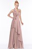 ColsBM Jade Nectar Pink Glamorous Fit-n-Flare Halter Sleeveless Floor Length Bridesmaid Dresses
