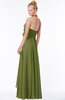 ColsBM Jade Olive Green Glamorous Fit-n-Flare Halter Sleeveless Floor Length Bridesmaid Dresses