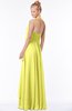 ColsBM Jade Pale Yellow Glamorous Fit-n-Flare Halter Sleeveless Floor Length Bridesmaid Dresses