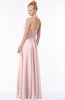 ColsBM Jade Pastel Pink Glamorous Fit-n-Flare Halter Sleeveless Floor Length Bridesmaid Dresses