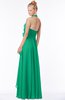 ColsBM Jade Pepper Green Glamorous Fit-n-Flare Halter Sleeveless Floor Length Bridesmaid Dresses