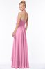 ColsBM Jade Pink Glamorous Fit-n-Flare Halter Sleeveless Floor Length Bridesmaid Dresses