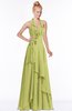 ColsBM Jade Pistachio Glamorous Fit-n-Flare Halter Sleeveless Floor Length Bridesmaid Dresses