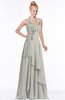 ColsBM Jade Platinum Glamorous Fit-n-Flare Halter Sleeveless Floor Length Bridesmaid Dresses