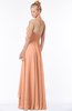 ColsBM Jade Salmon Glamorous Fit-n-Flare Halter Sleeveless Floor Length Bridesmaid Dresses