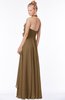 ColsBM Jade Truffle Glamorous Fit-n-Flare Halter Sleeveless Floor Length Bridesmaid Dresses