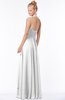 ColsBM Jade White Glamorous Fit-n-Flare Halter Sleeveless Floor Length Bridesmaid Dresses
