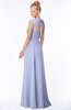 ColsBM Anna Blue Heron Modest Sleeveless Half Backless Chiffon Floor Length Bridesmaid Dresses