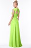 ColsBM Anna Bright Green Modest Sleeveless Half Backless Chiffon Floor Length Bridesmaid Dresses