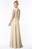 ColsBM Anna Champagne Modest Sleeveless Half Backless Chiffon Floor Length Bridesmaid Dresses