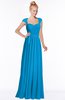 ColsBM Anna Cornflower Blue Modest Sleeveless Half Backless Chiffon Floor Length Bridesmaid Dresses