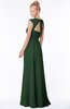 ColsBM Anna Hunter Green Modest Sleeveless Half Backless Chiffon Floor Length Bridesmaid Dresses