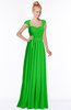 ColsBM Anna Jasmine Green Modest Sleeveless Half Backless Chiffon Floor Length Bridesmaid Dresses