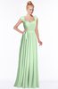 ColsBM Anna Light Green Modest Sleeveless Half Backless Chiffon Floor Length Bridesmaid Dresses