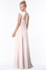 ColsBM Anna Light Pink Modest Sleeveless Half Backless Chiffon Floor Length Bridesmaid Dresses