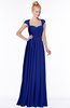 ColsBM Anna Nautical Blue Modest Sleeveless Half Backless Chiffon Floor Length Bridesmaid Dresses