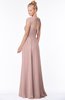 ColsBM Anna Nectar Pink Modest Sleeveless Half Backless Chiffon Floor Length Bridesmaid Dresses
