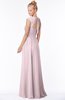 ColsBM Anna Pale Lilac Modest Sleeveless Half Backless Chiffon Floor Length Bridesmaid Dresses