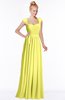 ColsBM Anna Pale Yellow Modest Sleeveless Half Backless Chiffon Floor Length Bridesmaid Dresses