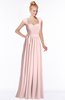 ColsBM Anna Pastel Pink Modest Sleeveless Half Backless Chiffon Floor Length Bridesmaid Dresses