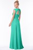 ColsBM Anna Viridian Green Modest Sleeveless Half Backless Chiffon Floor Length Bridesmaid Dresses