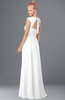 ColsBM Anna White Modest Sleeveless Half Backless Chiffon Floor Length Bridesmaid Dresses