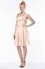 ColsBM Kimora Fresh Salmon Hippie One Shoulder Zip up Chiffon Mini Bridesmaid Dresses