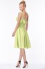 ColsBM Kimora Lime Green Hippie One Shoulder Zip up Chiffon Mini Bridesmaid Dresses