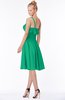 ColsBM Kimora Pepper Green Hippie One Shoulder Zip up Chiffon Mini Bridesmaid Dresses